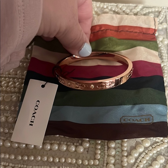 Coach Rose Gold Bangle Bracelet - Picture 5 of 5